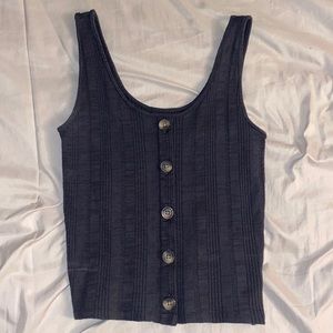 American eagle tank top, charcoal grey color